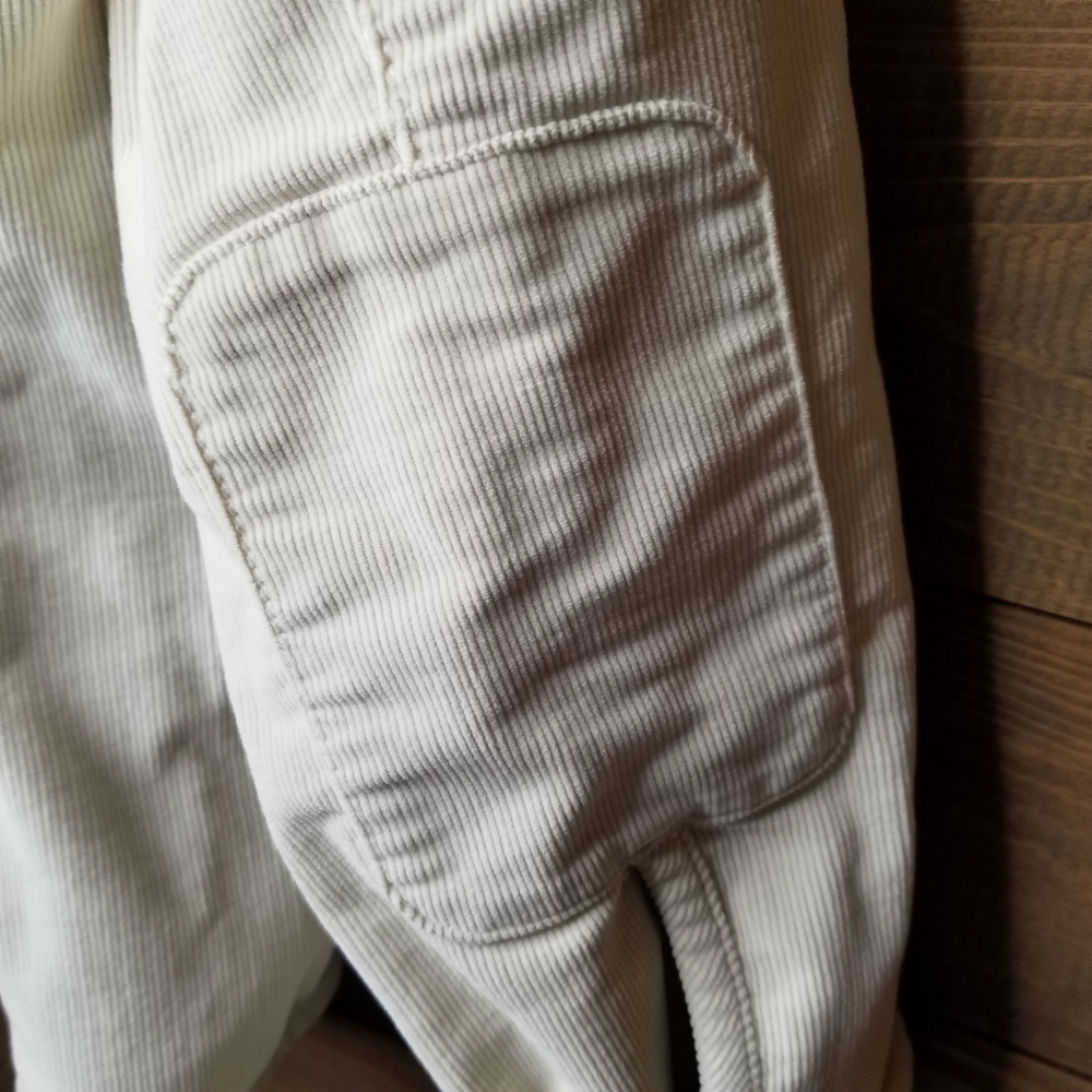 Vtg GAP Corduroy Stretch Calico Floral Lined Blazer Jacket Cream Sz 14 (Meduim) - Picture 5 of 16